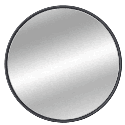 Image showing the Marton Round Mirror, D46cm, Black product.