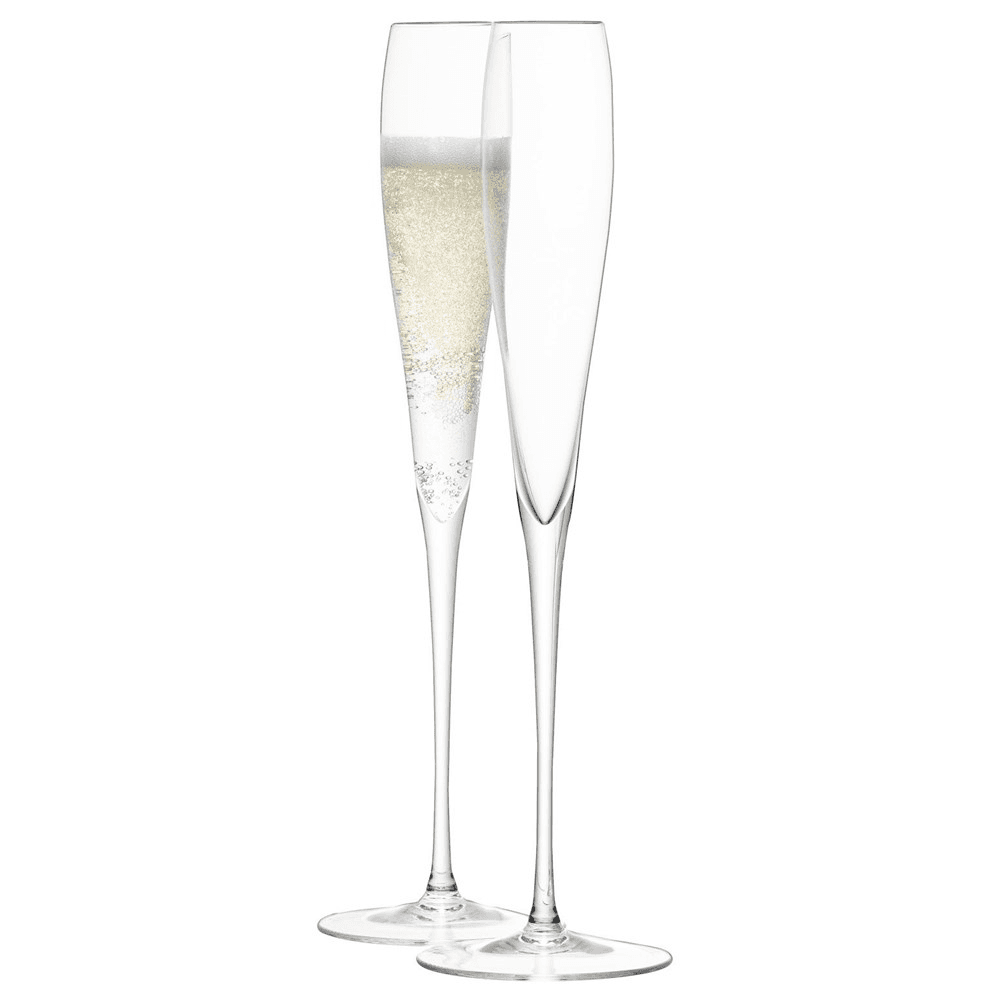 Wine Pair of grand Champagne flutes, 100ml, clear