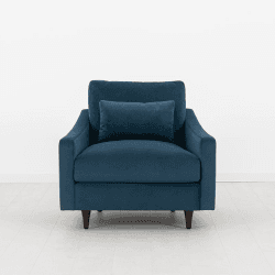 Image showing the Model 07 Velvet Armchair, Teal product.