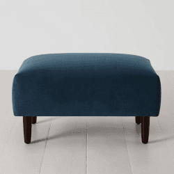 Image showing the Model 05 Velvet Ottoman, Teal product.