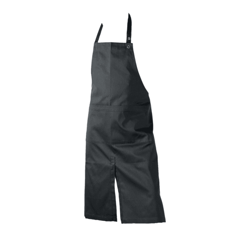 Twill Apron With Pocket, 80 x 95cm, Dark Grey
