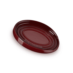 Image showing the Stoneware Oval Spoon Rest, Garnet product.