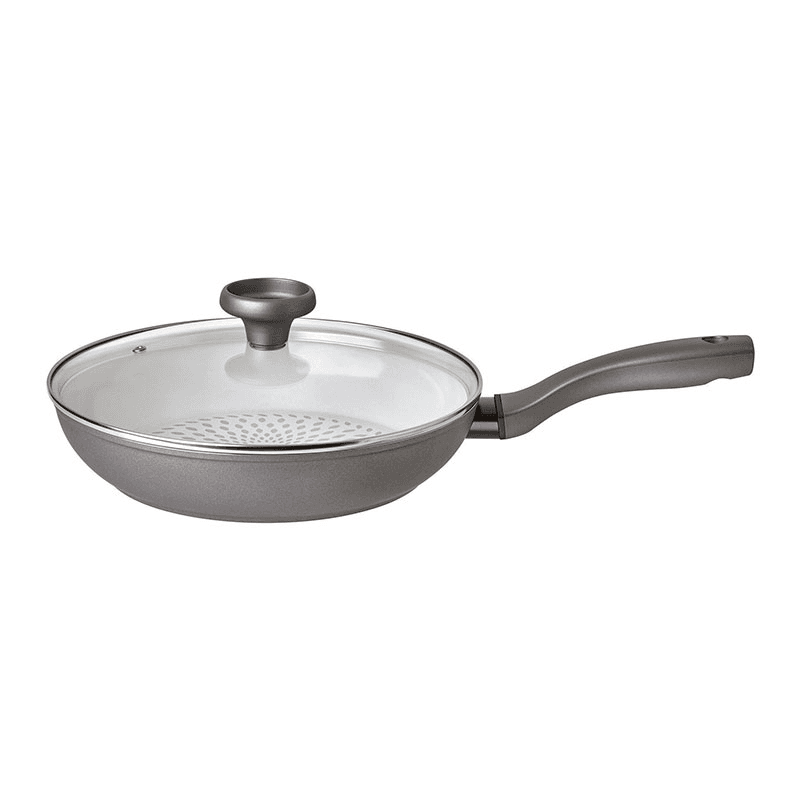 Frying Pan  Covered, 28cm, Grey