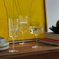 Image showing the Gio Line Set of 4 Champagne Flutes, 210ml, Clear product.