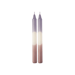 Image showing the Like Set of 2 Tapered Candles, H23cm, Lavender/Grape product.