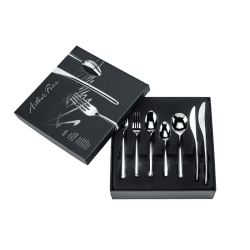 Image showing the Signature Echo 42 Piece 6 Person Boxed Cutlery Set, Stainless Steel product.