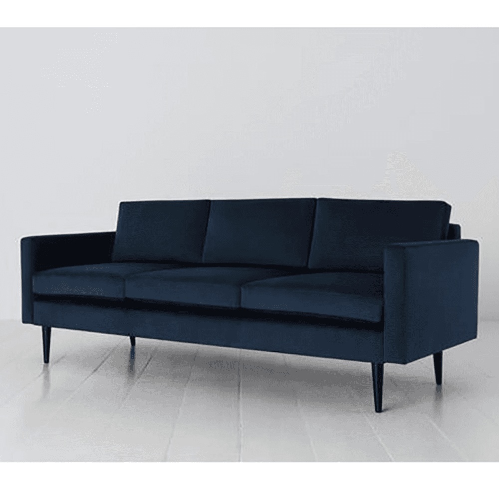 Model 01 3 Seater Velvet Sofa, Teal