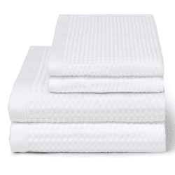 Image showing the Waffle Hand Towel, H50 x W70cm, White product.