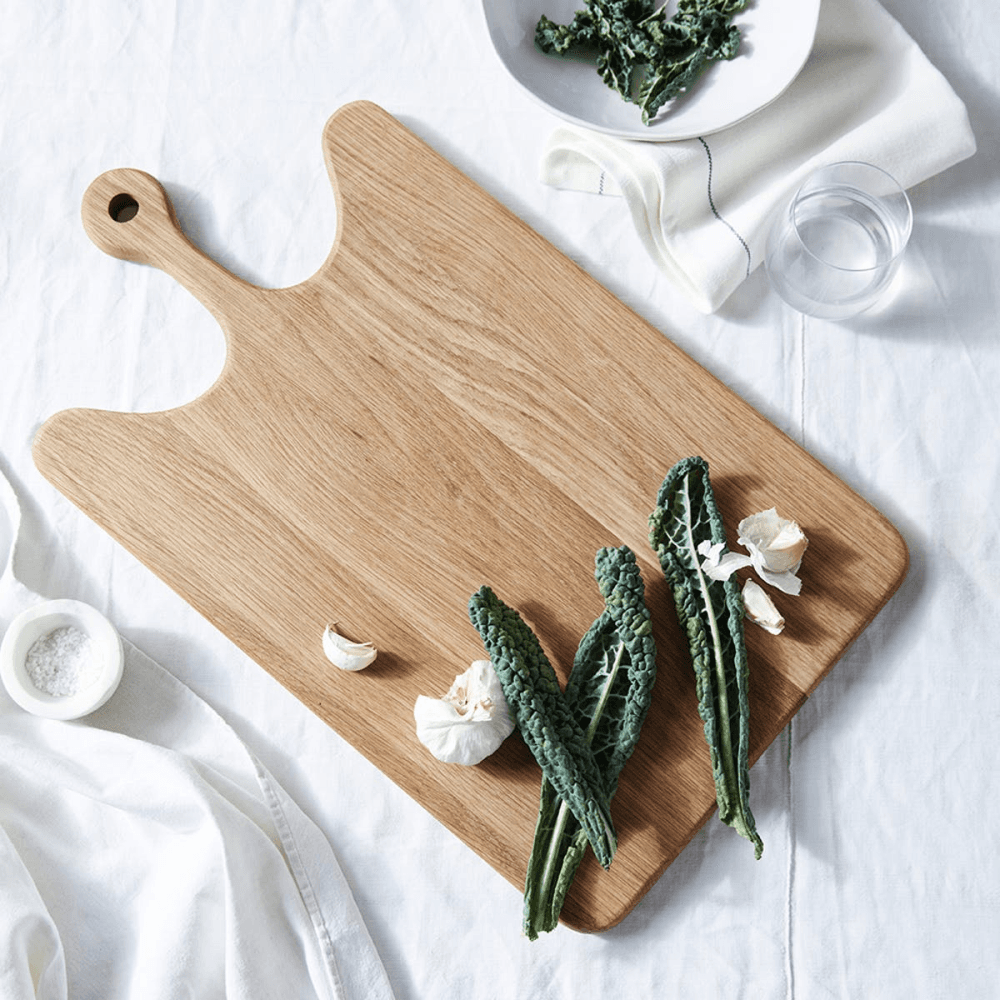 Large oak wooden board, H2 x W35 x L60cm