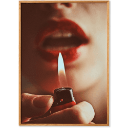 Image showing the A Light Framed Print, 50 x 70cm, Beige product.