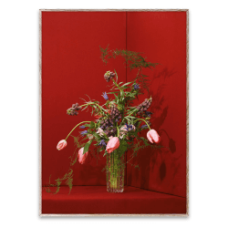 Image showing the Blomst 03 FSC Print, 50 x 70cm, Red product.