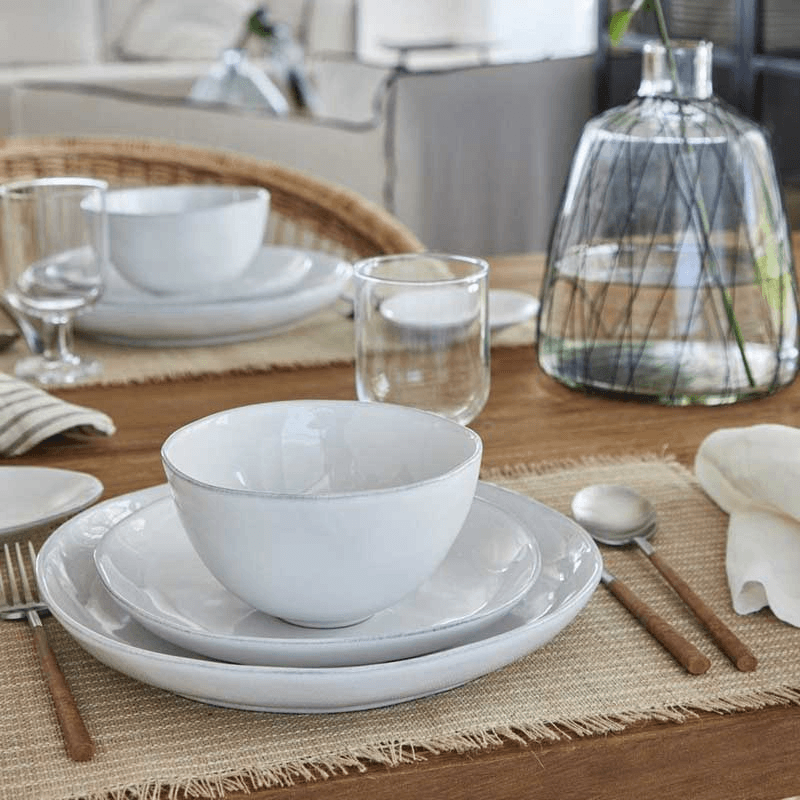 Livia Set of 6 Salad/Dessert Plates, D22cm, Gloss White