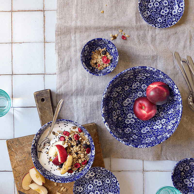 Calico Cereal Bowl, D16cm, Blue