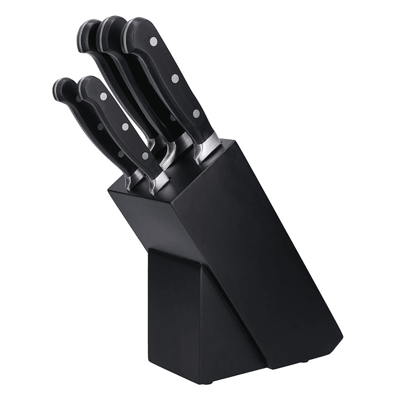 Tipless Knife Block Set, Black