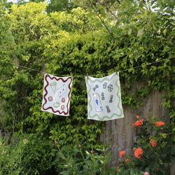 Image showing the Games Set of 2 Napkins, 45 x 45cm, Multi product.