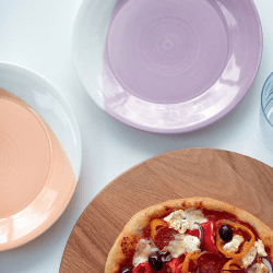 Image showing the 1815 Brights Set of 4 plates, 28cm, Mixed Colours product.