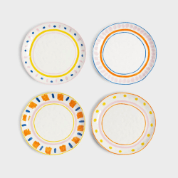 Image showing the Boavista set of 4 plates, 21.5 cm, Multi product.