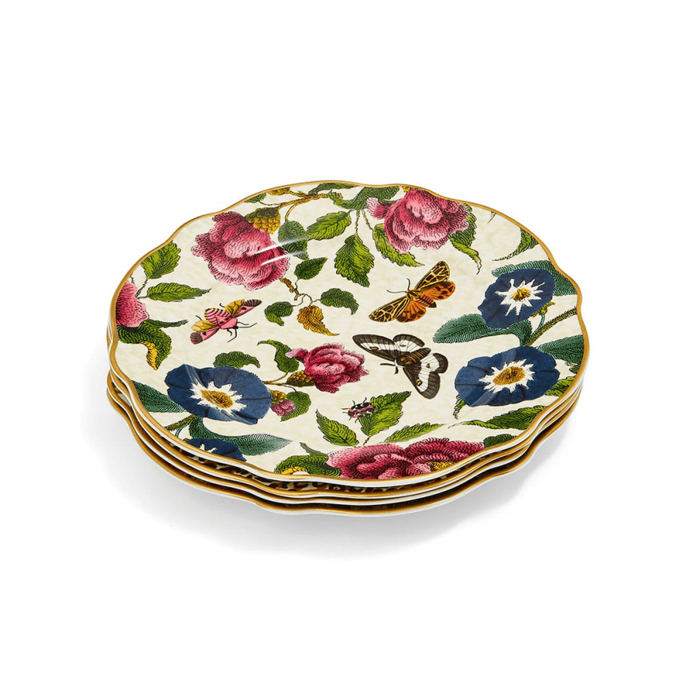 Creatures of Curiosity Cake Plates Set of 4, Multi