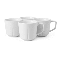 Image showing the Grand Cru Set of 4 Mugs, 290ml, White product.
