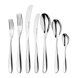 Image showing the Olive 42 piece set, mirror finish stainless steel product.