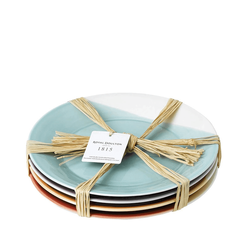 1815 Brights Set of 4 plates, 28cm, Mixed Colours