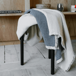 Image showing the Thyme Throw, H180cm x W130cm, Grey product.