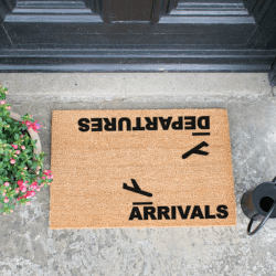 Image showing the Arrivals, Departures Doormat, L60 x W40 x H1.5cm product.