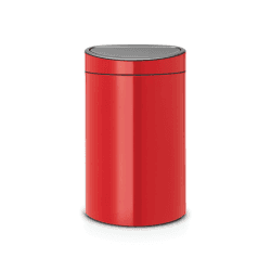 Image showing the Plastic bucket touch bin, 40 litre, Passion Red product.