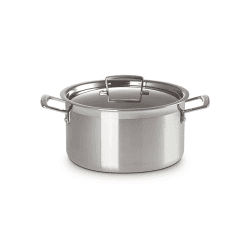 Image showing the Classic 3-ply Deep Casserole, 24cm, Stainless Steel product.