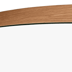 Image showing the Orta Drop Mirror, D90cm, Oak product.