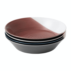 Image showing the Bowls of Plenty Set of 4 bowls, 23cm, Brown/Grey product.