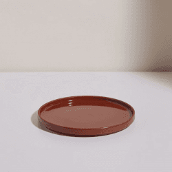 Image showing the Set of 4 Salad Plates, 22cm, Terracotta product.
