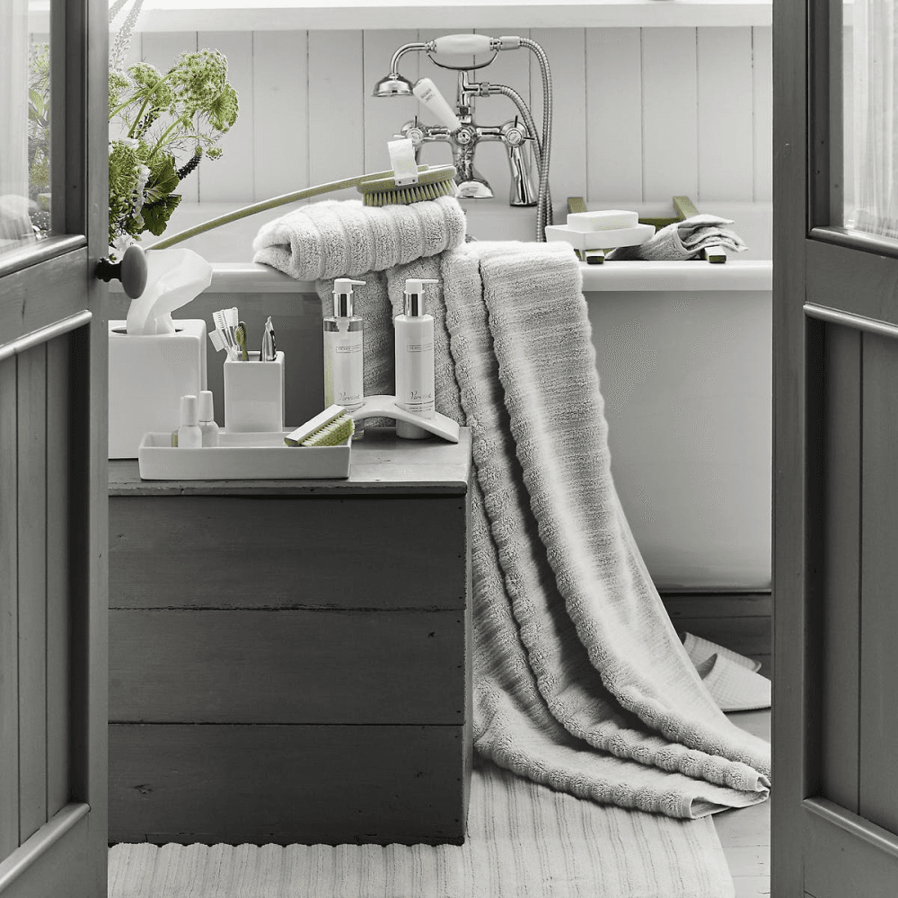 Hydrocotton Bath mat, 70 x 110cm, Pearl grey