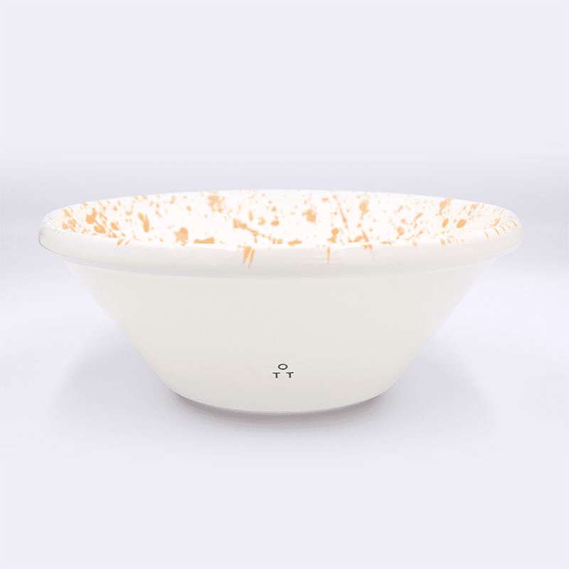 Splatter Salad Bowl, D24cm, Burnt Orange