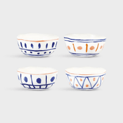 Image showing the Moroccan Set Of 4 Bowls, D16cm, Multi product.