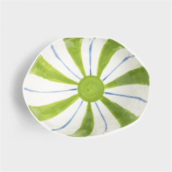 Image showing the Ray set of 2 bowls, 13 x 16.5, green product.