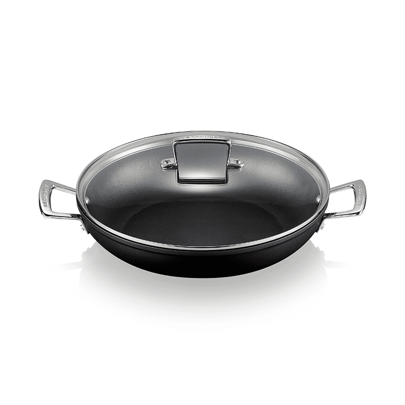 Toughened Non-Stick Shallow casserole with glass lid, 30cm - 3.5 litre