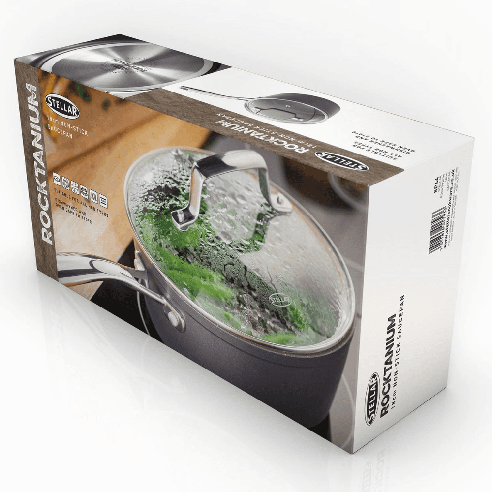 Rocktanium Non-Stick saucepan, 18cm, Aluminium