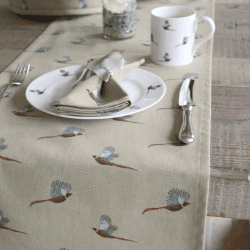 Image showing the Pheasant Table runner, 35 x L280cm product.