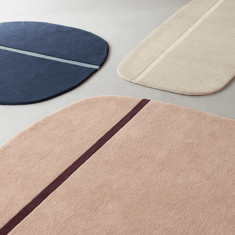 Oona Rug, L140 x W140cm, Blue
