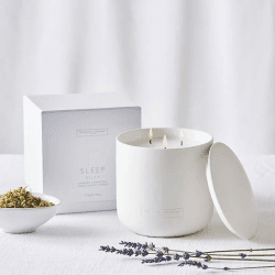Image showing the Sleep 3 Wick Ceramic Candle, 710g, White product.