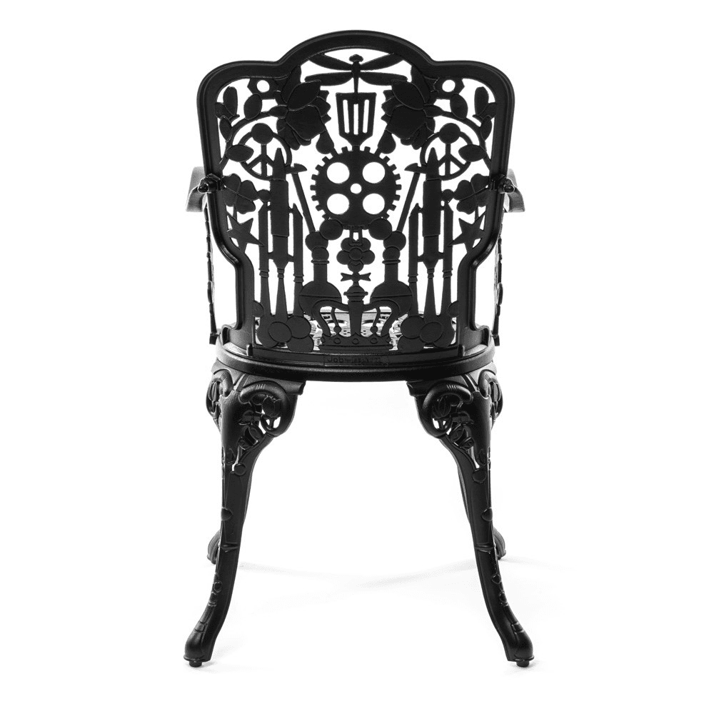 Industry Armchair, H94 x L52 x D55cm, Black