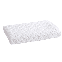 Image showing the Trellis Towel Bath Towel, White product.