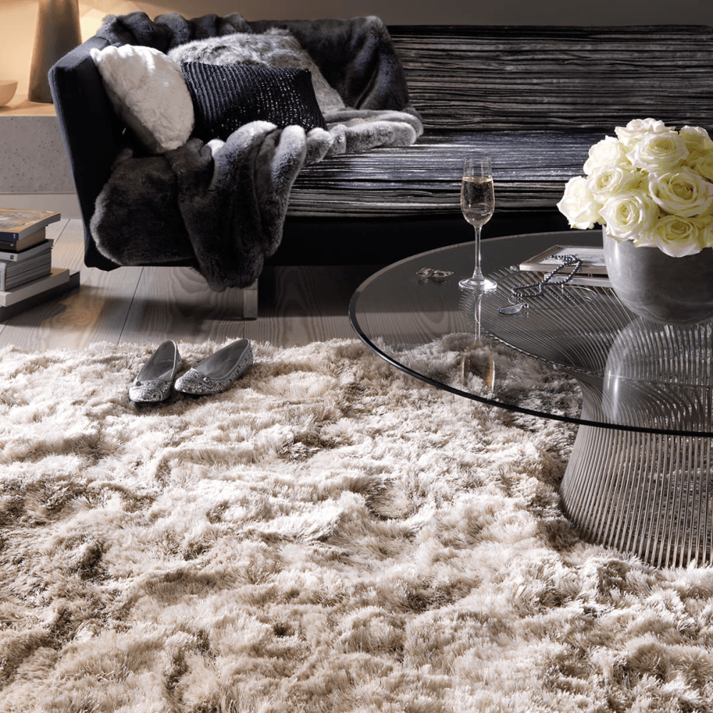 Plush Rug, 1.2 x 1.7m, Sand, L120 x W170cm