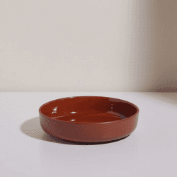 Image showing the Set of 4 Dinner Bowls, 22cm, Terracotta product.