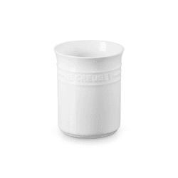 Image showing the Stoneware Small Utensil Jar, White product.
