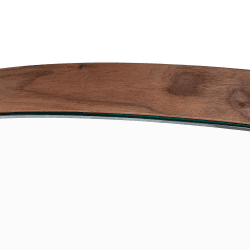Image showing the Orta Drop Mirror, D90cm, Walnut product.