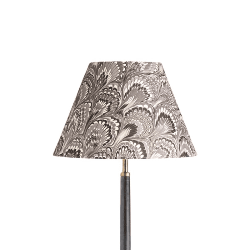 Empire Shade, 30cm, grey and black Piave hand made marble paper