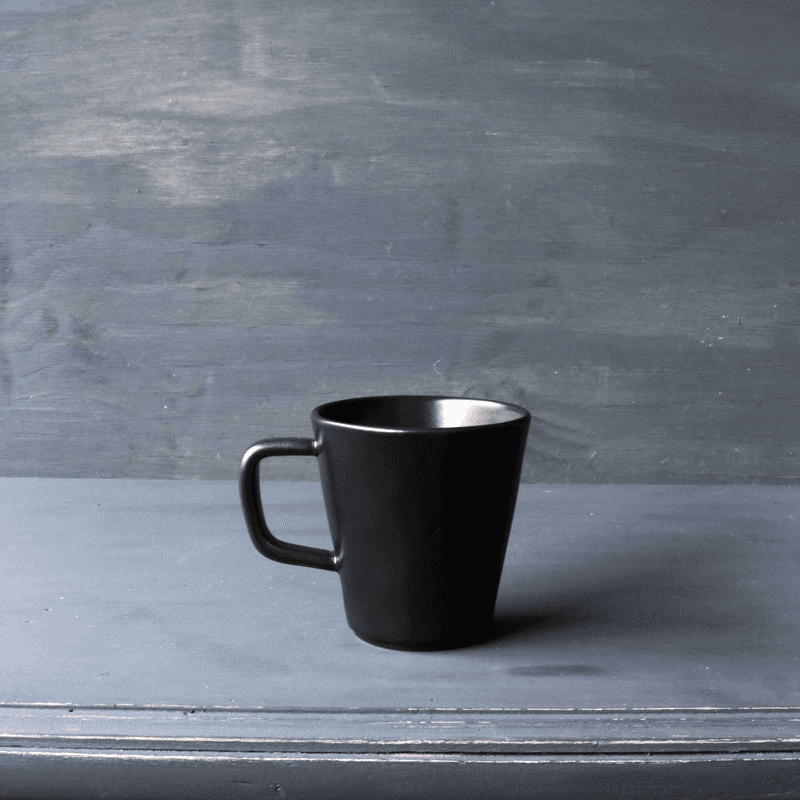 Kuro Set of 2 Mugs, H9cm, Black