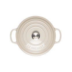 Image showing the Signature Cast Iron Round Casserole, 24cm, Meringue product.